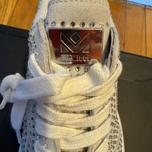 Stylish White with crystal  Sneakers beautiful comfortable.